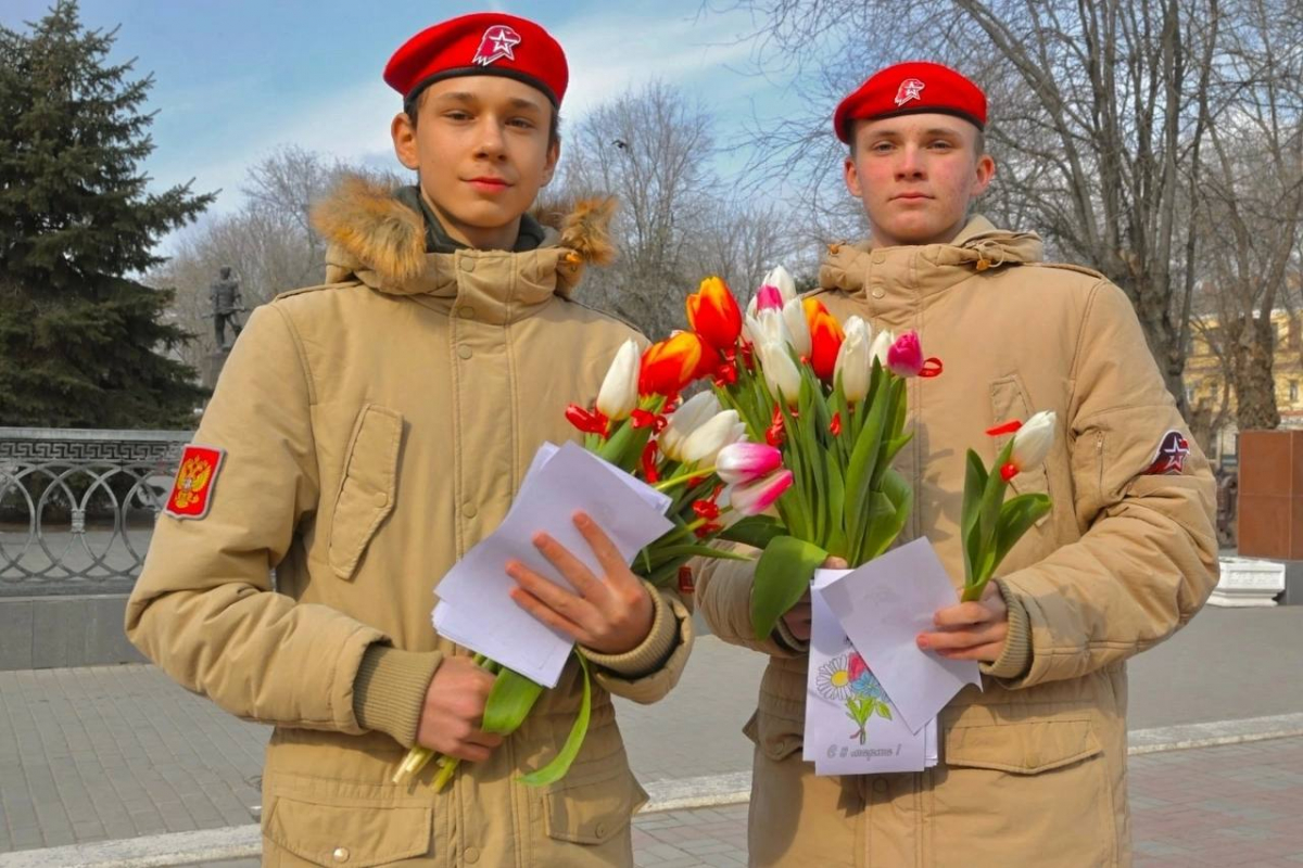 Юнармейцы провели акцию 